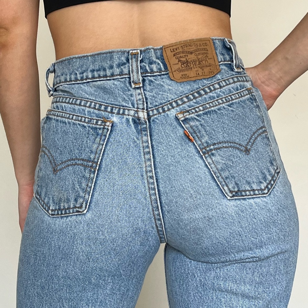 Levi’s vintage 80s 550 light wash women’s jeans